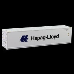 HO Scale 40ft Hi-Cube Reefer 1:87 40' Refrigerator Container Freight Cars Cargo Box C8722