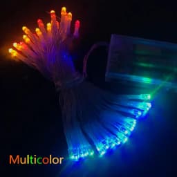 Waterproof Christmas Lights LED String 5V 3A Powered Copper Wire Fairy Outdoor Wedding Party Christmas Decoration 20M 10M 5M 2M