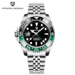 New 1662 PAGANI DESIGN GMT Automatic Watch 40mm Men's Wristwatch Top Brand 100M Waterproof Mechanical Wristwatches for Men Cloc
