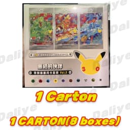 Original Pokemon 30th Anniversary Vol.1 Celebration First Partner Special Shiny Pokemon PTCG Simplified Chinese Pokemon Cards