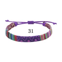 Woven Ethnic Nepal Bracelet Boho Women Men Fabric Thread Rope Hand Wrist Strap Weave Braid Wristband Luck Friendship Knot Bangle