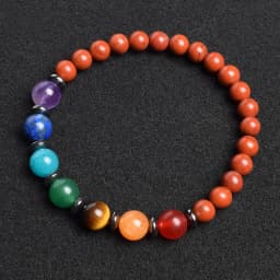 7 Chakra Bracelet Natural Gem Stone Beads Bangle Women Crystal Healing Anxiety Jewellery Mandala Yoga Meditation Bracelets Gift