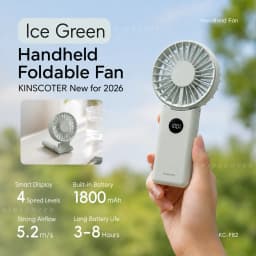 New Handheld Personal Fan Portable Mini USB Hand Fan 3600mAh Rechargeable Mini Fan with Stepless Speed Control Display Nightligh