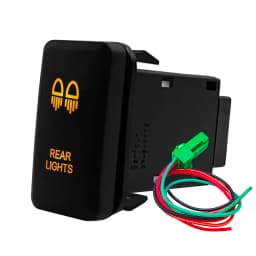 Amber Led Light 12V Car Push Button Switch Winch A/C ON OFF For Toyota 4Runner Tacoma Land Cruiser Reiz Hilux Prado FJ Cruiser