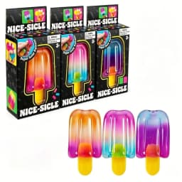 NeeDoh Nice-Sicle Popsicle Sensory Squeeze Toy Super Stress Ice Lolly Relief for Kids Adults Summer Easfestival Gifts