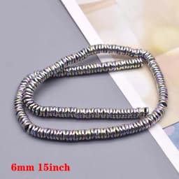 New color Natural Stone Hematite Beads Heart square Round disc Loose Spacer beads For Jewelry Making DIY