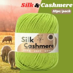 10pcs Silk Cashmere Yarn DK Double Knitting, High Quality, Soft and Warm, for Crochet and Knitting, for Christmas, Halloween, Ea