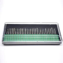 1 Box Diamond Grinding Head Stone Jade Carving Engraving Burrs 2.35mm Shank Polishing Bit Accessories Jewelry Tools