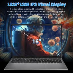 16" Laptop, I3 Processor, 16Gb Ddr4, 1Tb Ssd, 1920×1200 Fhd Display, Fingerprint Unlock, Backlit Keyboard, Privacy Camera, Multi-Interface