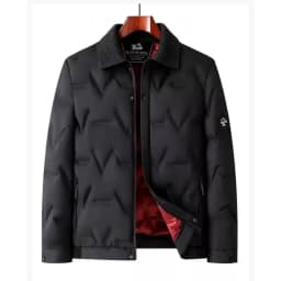 New Autumn/Winter Solid Color Windproof Thickened Warm Cotton Jacket Men's Casual Loose Sports Plus Size High Quality Outerwear