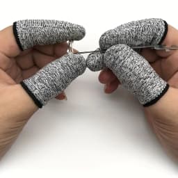 10Pcs 5-level Protection High Performance Anti Cutting Finger Gloves for Outdoor Work in Kitchen