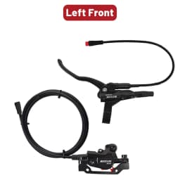 BUCKLOS Power Off Electric Bicycle Brakes 2 Piston with G3 Rotor E-Bike Hydraulic Disc Brake Set Aluminum Alloy Bike Brakes