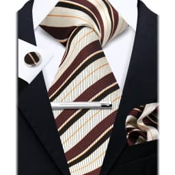 Fashion Ties for Men Gift Weave Necktie Set Handchief Cufflinks Tie Clip Luxury Brand Designer Business Wedding Suit Accessories