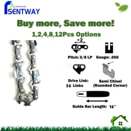 3/8LP 0.050' 39dl 40dl 44dl 45dl 50 52 55 56 57 59 DL 1.3mm Chainsaw Saw Chain Chise Chainsaw Parts Accessories