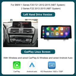 12.3 Wireless CarPlay Android Auto Multimedia Linux Screen For BMW 1 2 3 4 Series F20 F21 F22 F30 F31 F32 F33 NBT OR EVO
