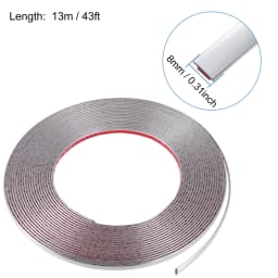 3M/5M Exterior Car Chrome Body Strip Bumper Auto Door Protective Moulding Styling Trim Sticker 6MM 8MM 10MM 12MM 15MM 20MM 30MM