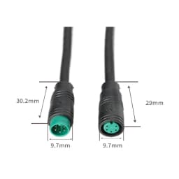 5 Styles Optional Cable Ebike Accessories 2/3/4/5/6Pin Cable Display Pin Base Connector Waterproof Connector