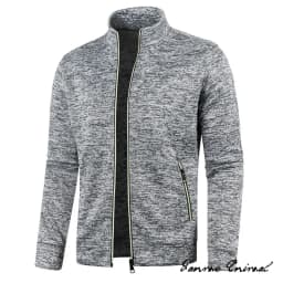 Spring Men's Turn-down Collar Sweatshirt Zipper Stand Collar Pullovers Man Sweatshirts Man Zippers Sweater Coats