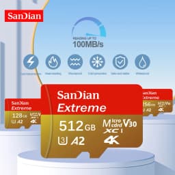 128GB 64GB Micro TF SD High-Speed Top Quality 256GB 512GB SD Card UHS-I U3 V30 2026 New 32GB Memory Card Hot Sale High Speed For