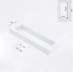 1 Set Suspended Floating Display Case Black White Plastic 3D Earring Coins Gems Ring Jewelry Exhibition Stand Holder Box