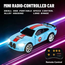 2026 Upgraded RC Car 1:64 Mini Alloy RC Drift Car Easy to Carry, 60mins Life. Exquisite Gift Box An Ideal Toy Gift for Children