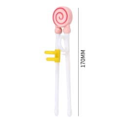 1Pair Baby Kids Training Tableware Food Sticks Cartoon Animal Chopsticks For Children Cute Cat Elementary Learning Chopstick