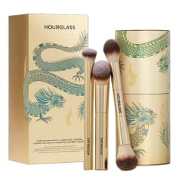 Hourglass Makeup Brush - 3piece Foundation Brush Loose Powder Brush Concealer Brush New Design + Brush Cartridge