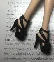 High quality YJ10 classic shoes flat foot high heels sandals fun to choose for your barb dolls 1/6 Scale accessories