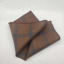 23cm Luxury Grey Wool Pocket Square For Men Vintage Plaid Striped Handkerchief Soft Skinny Hanky Banquet Cravat Suit Accessories