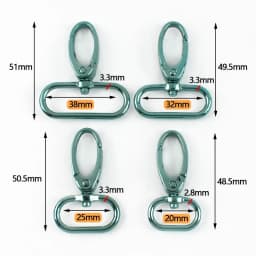 5/10Pcs 20-38mm Metal Hook Buckle for Bag Strap Swivel Lobster Clasp Dog Collar Carabiner Clip KeyChain Fastener Accessories
