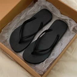 XIXITIAO Women Flip Flops Summer Casual Solid Color Beach Sandals Comfortable Lightweight Non-Slip Falt Bathroom Slides Couples