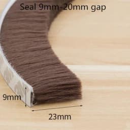20/10/5Meters Brush Strip Self Adhesive Door Window Sealing Strip Home Door Window Sound Insulation Wind-proof Strip Gasket