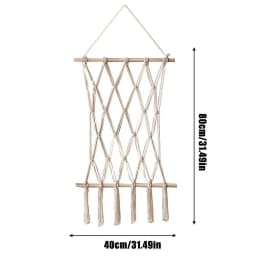 Hanging Photo Display Macrame Wall Hanging Pictures Frame Holder 10 Clips Boho Home Office Decor Wall Art Teen Girl Room Decor