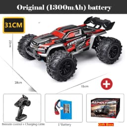 50 or 80KM/H Rc Cars 1/16 Off Drift Road 4WD with LED 2.4G Waterproof Remote Control Monster Truck for Adults and Kids Toy Gift