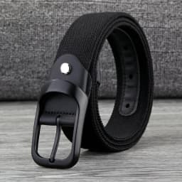 3.5cm Men's Fabric Canvas Webbing Man Belt for student Designer Men Leisure Trousers Belt for Jeans Belts Male Waist Belts