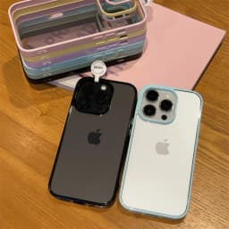 Luxury Clear Candy Color Case For iPhone 16 15 14 13 12 11 Pro Max Plus Clear Acrylic Bumper Protection Cases Cover