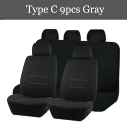 AUTOKING 4pcs/9pcs Universal Polyester Car Seat Cover Set Car Accessories Interior Fit For Most Car, Truck, SUV, or Van