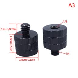 1/4 To M4M5 M6 M8 M10 Conversion Screw 3/8" Male To Female Thread Screw Mount Converter Adapter Standard 1/4 Mount Adapter Screw