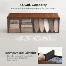 Tufted Faux Leather Storage Bench Folding Footrest Ottoman with 400lbs Weight Capacity, Large Blanket Toy Storage Organizer Chest for Bedroom