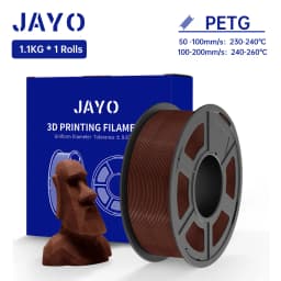 JAYO 1.1KG PETG Filament 1.75mm PETG 3D Printer Filament Fit Most FDM 3D Printer Neatly Wound 3D Printing Materials