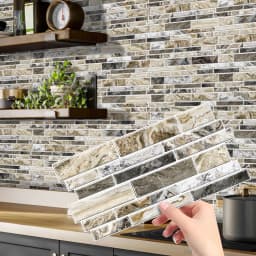 12/24/48pcs Peel And Stick Tile Sticker Self Adhesive Stick On Tile Backsplash For Kitchen Bathroom, Bedroom Decoration
