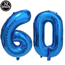 Blue Large Numbers Balloon 32 Inch 0 1 2 3 4 5 6 7 8 9 Birthday Digit Bachelorette Balloons Figure Golob Party Ballon Decoration