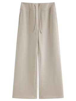 DUSHU 2025 Winter Women's High Waist Drawstring Fleece Lined Loose Fit Casual Pants with Soft Fabric for Comfortable Daily Wear