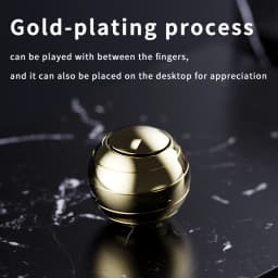 EDC Finger Decompression Metal Desktop Gyroscope Finger Stress-Relieving Toy Stress Relief Visual Fidget Spinner Children's Gift