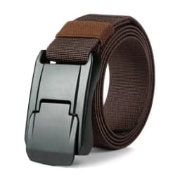38mm Wide/ 1-1/2 in Black Elastic Tactical Belt for Men Stretch Jeans Designer Fashion Belt Adjustable Buckle Unisex Waist Belt