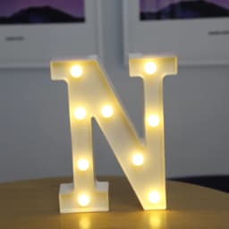 Decorative Letters Alphabet Letter LED Lights Luminous Number Lamp Night Light Wedding Proposal Party Baby Bedroom Decoration