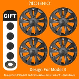 4PCS Design For TESLA Model 3 2017-2023 18 Inch Arachnid Style Wheel Cover Hubcaps Cap Only For Model 3 Wheel Cover Accessories