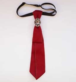 Vintage Fabric Bow Tie for Women Crystal Fashion College Style Necktie Shirt Collar School Uniform Tie Jewelry Accessories