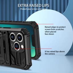 Heavy Duty Armor Case For iPhone 16 15 Pro Max 14 Plus 13 12 11 X XS Max XR Cover Belt Clip Holster Kickstand Coque Funda