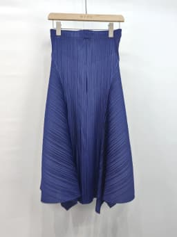 Miyake Pleated Irregular Skirt Designer Casual Elegant High Waisted Pleated Long Solid Color Skirt
